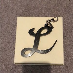 Edie Parker acrylic initial key chain “L”